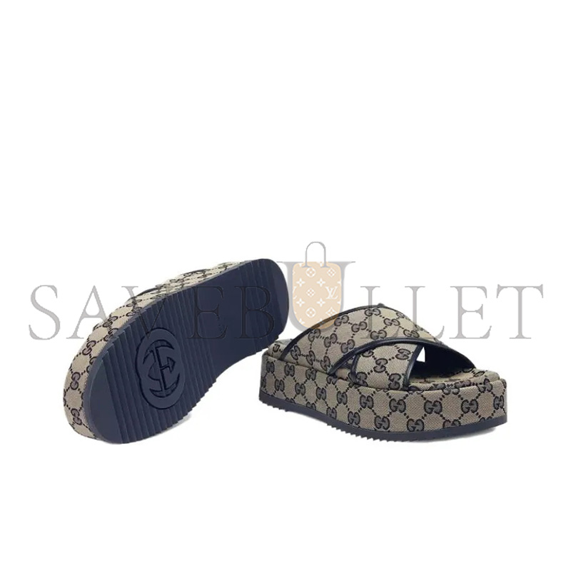 GUCCI WOMEN'S GG PLATFORM SANDAL 692842